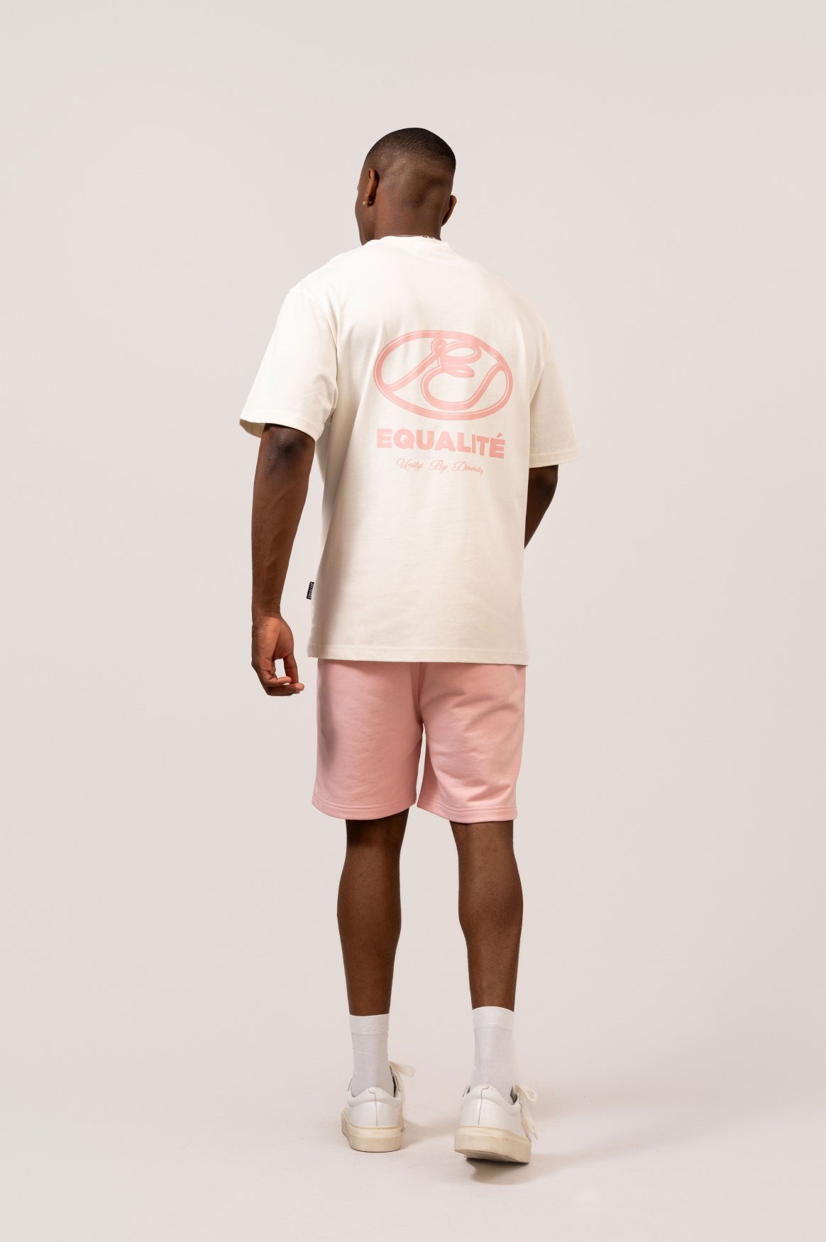 ARID OVERSIZED TEE | OFF-WHITE & PINK