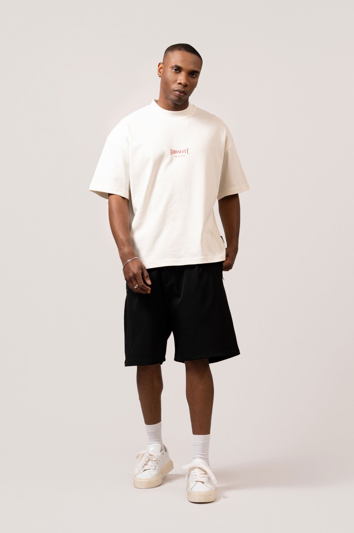 CHLOÉ BOXY TEE | OFF-WHITE & RED