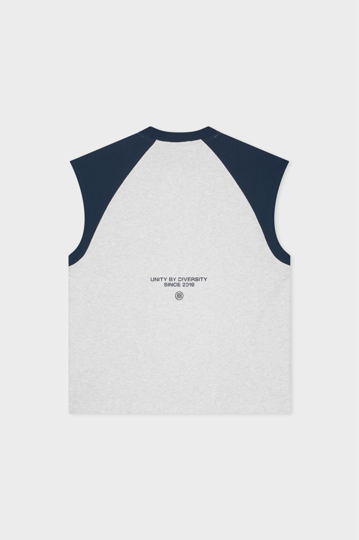 ELAN RAGLAN TANKTOP | MELANGE GREY & NAVY