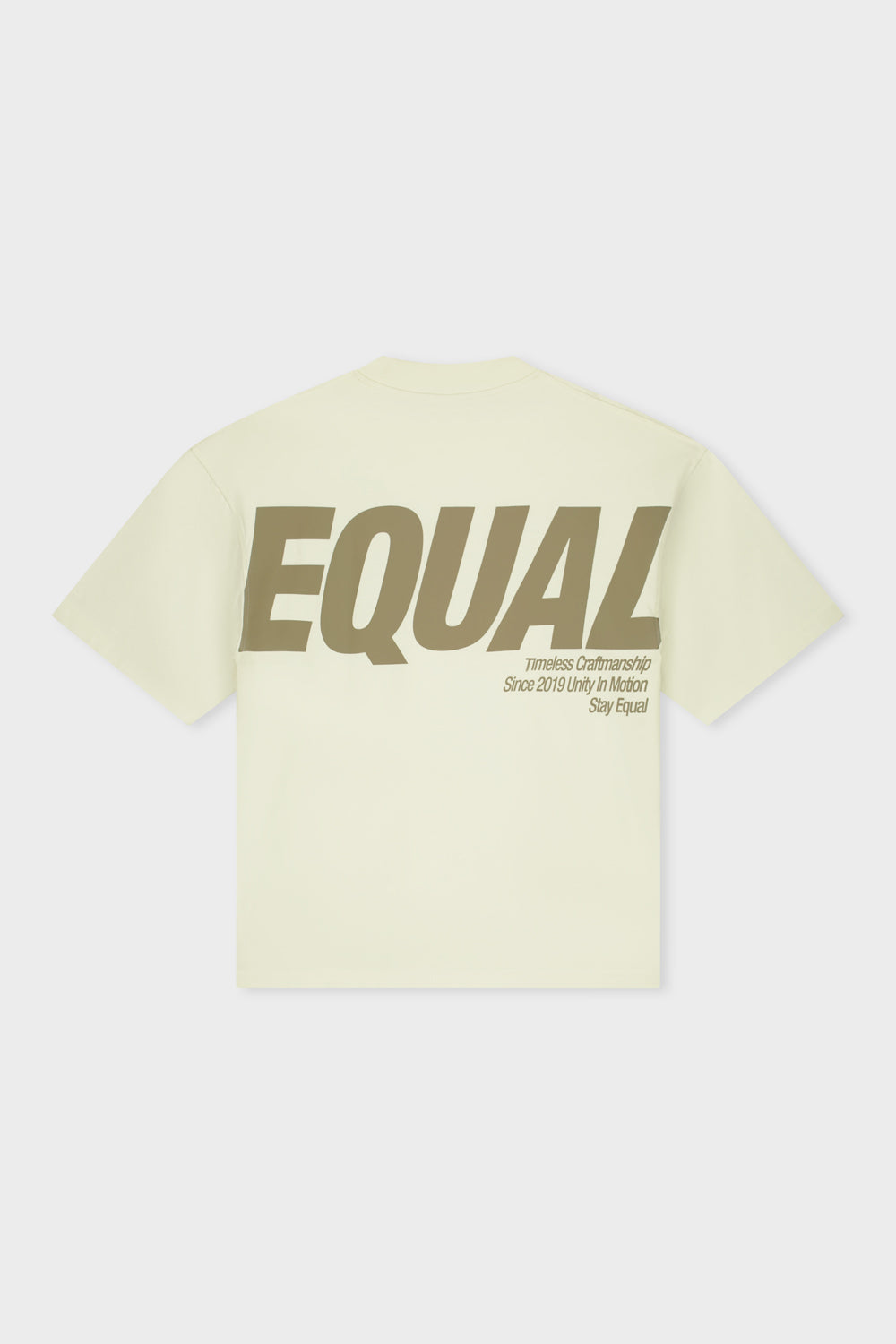 ELIA BOXY TEE | OFF-WHITE & TAUPE