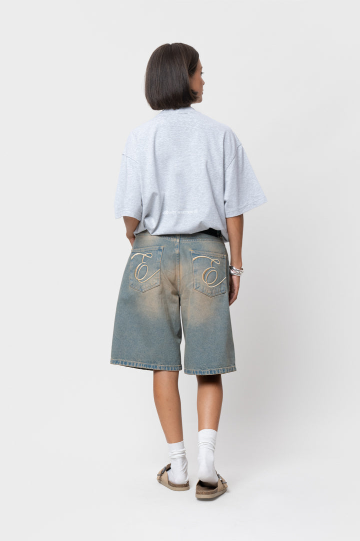 AXEL OVERSIZED TEE | GREY MELANGE