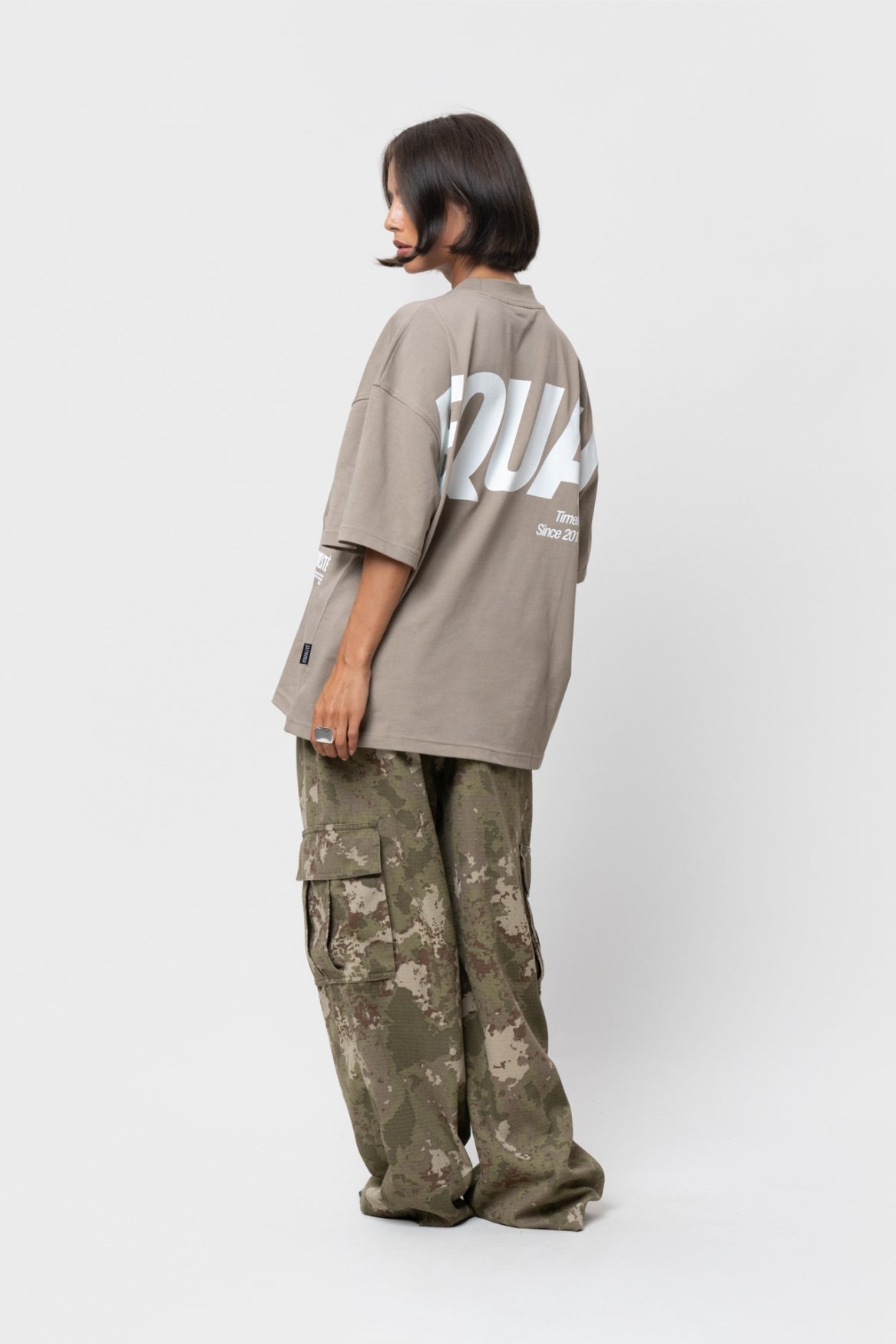 ELIA BOXY TEE | TAUPE