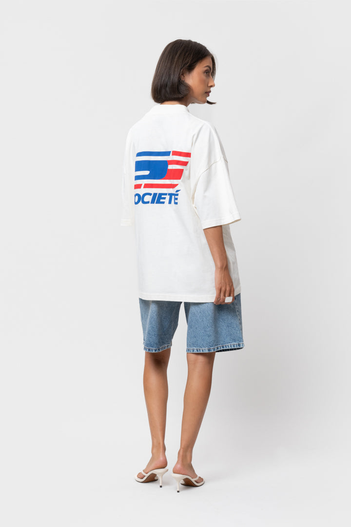 HUNTER BOXY TEE | OFF WHITE