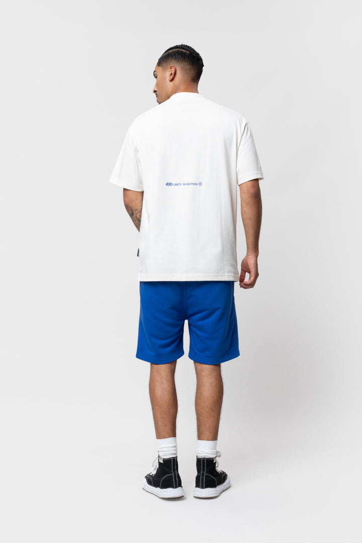 AXEL OVERSIZED TEE | OFF-WHITE & BLUE