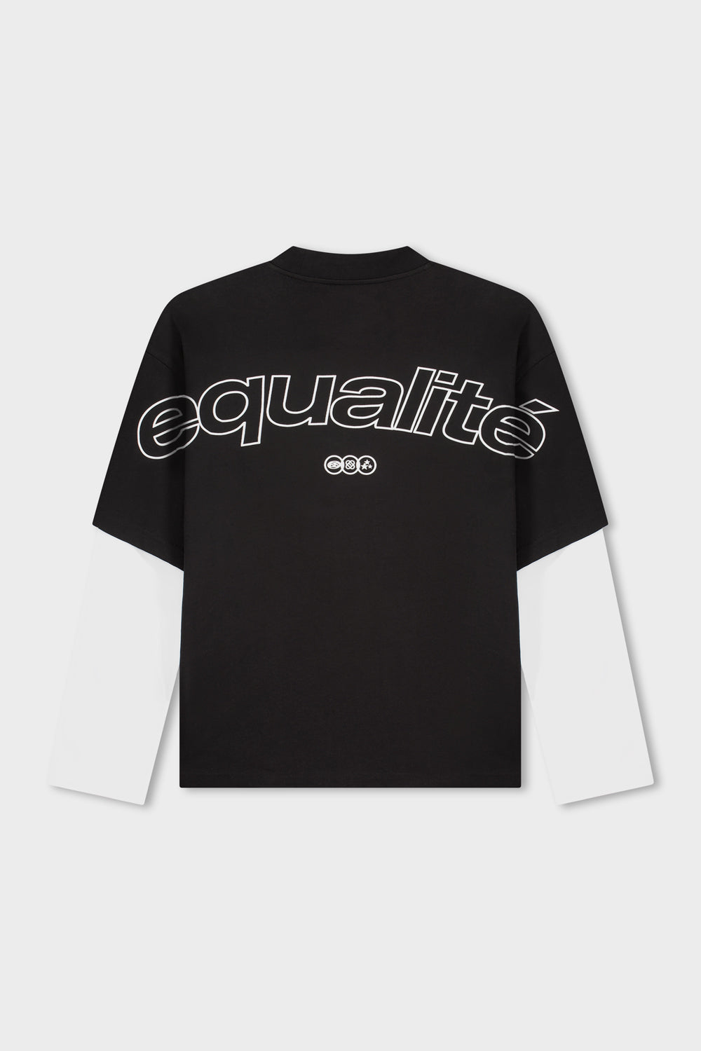 ETIENNE DOUBLE LAYER LONGSLEEVE TEE | BLACK