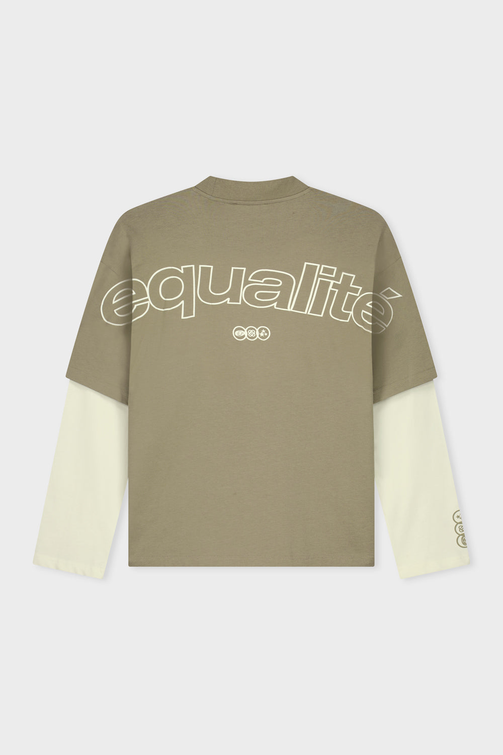 ETIENNE DOUBLE LAYER LONGSLEEVE TEE | TAUPE
