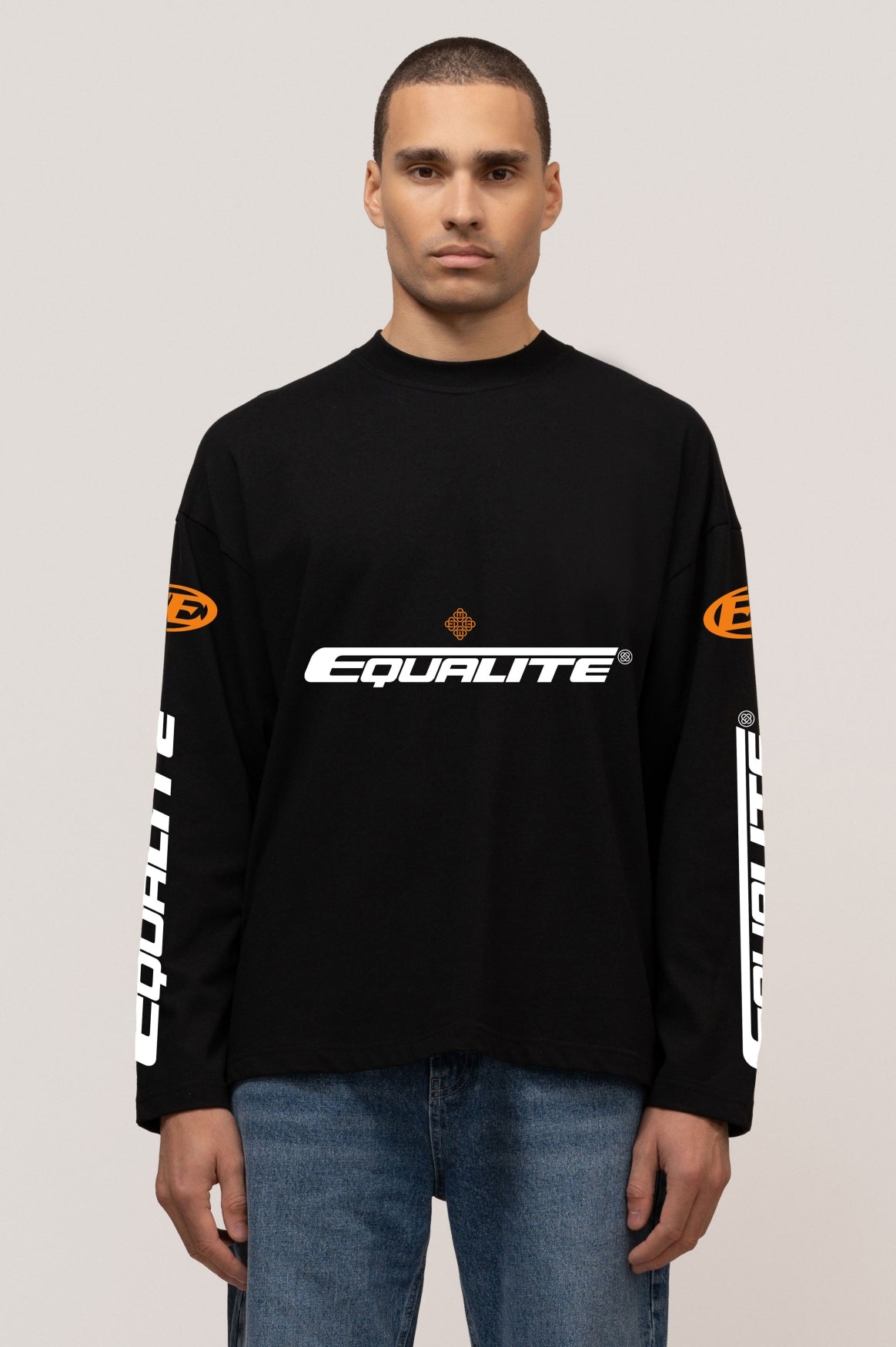 <tc>ADRENALINE LONGSLEEVE TEE | BLACK & ORANGE
</tc>