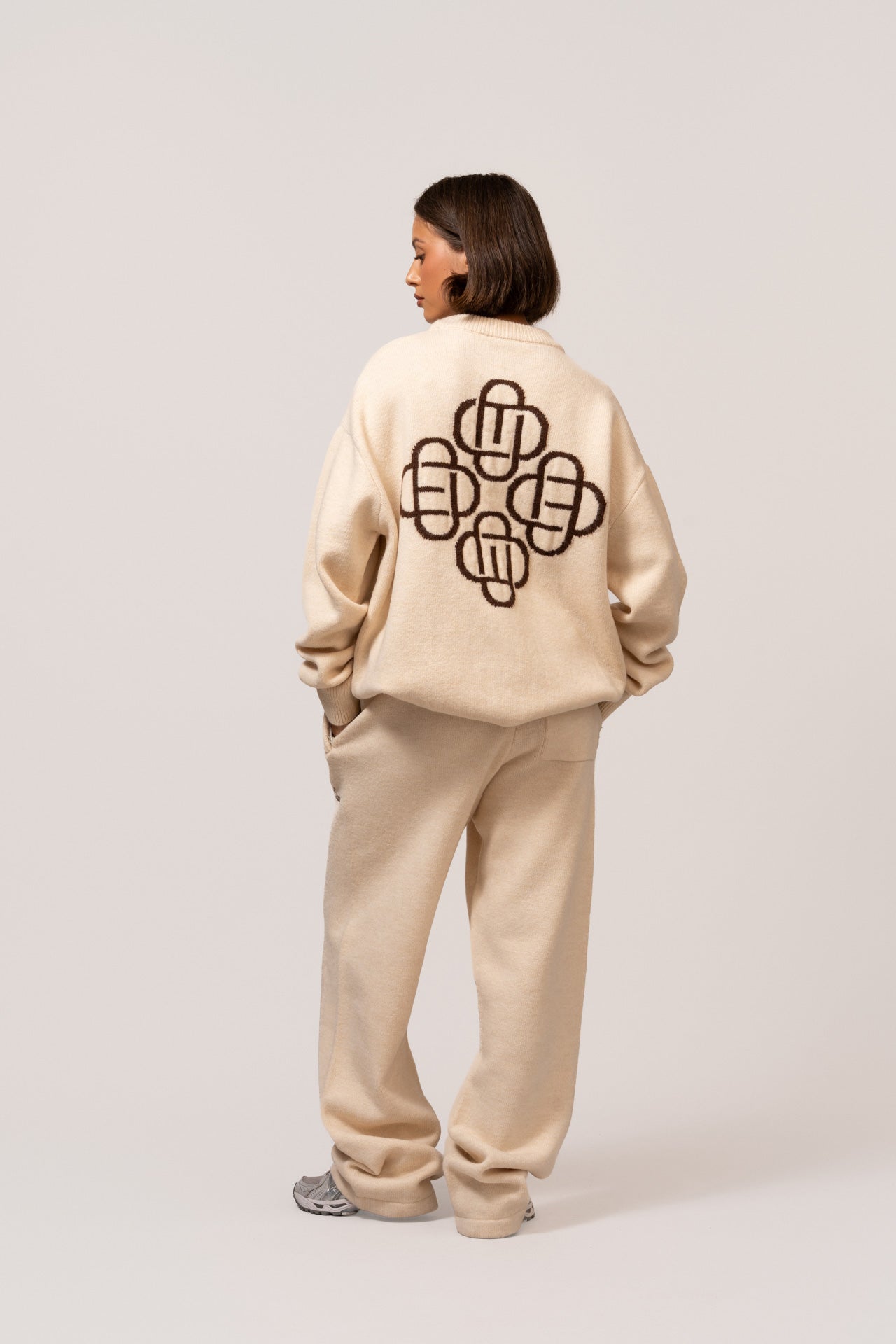 FLUFFY KNIT PANTS | OFF-WHITE