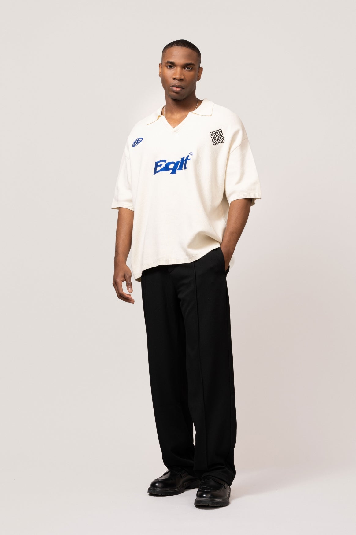 KNIT POLO TEE | OFF-WHITE