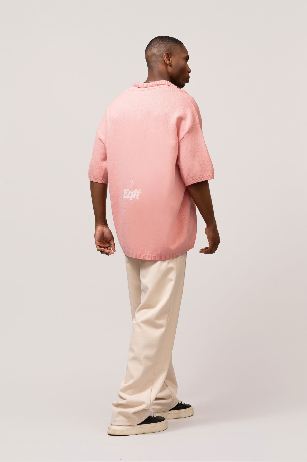 KNIT POLO TEE | PINK