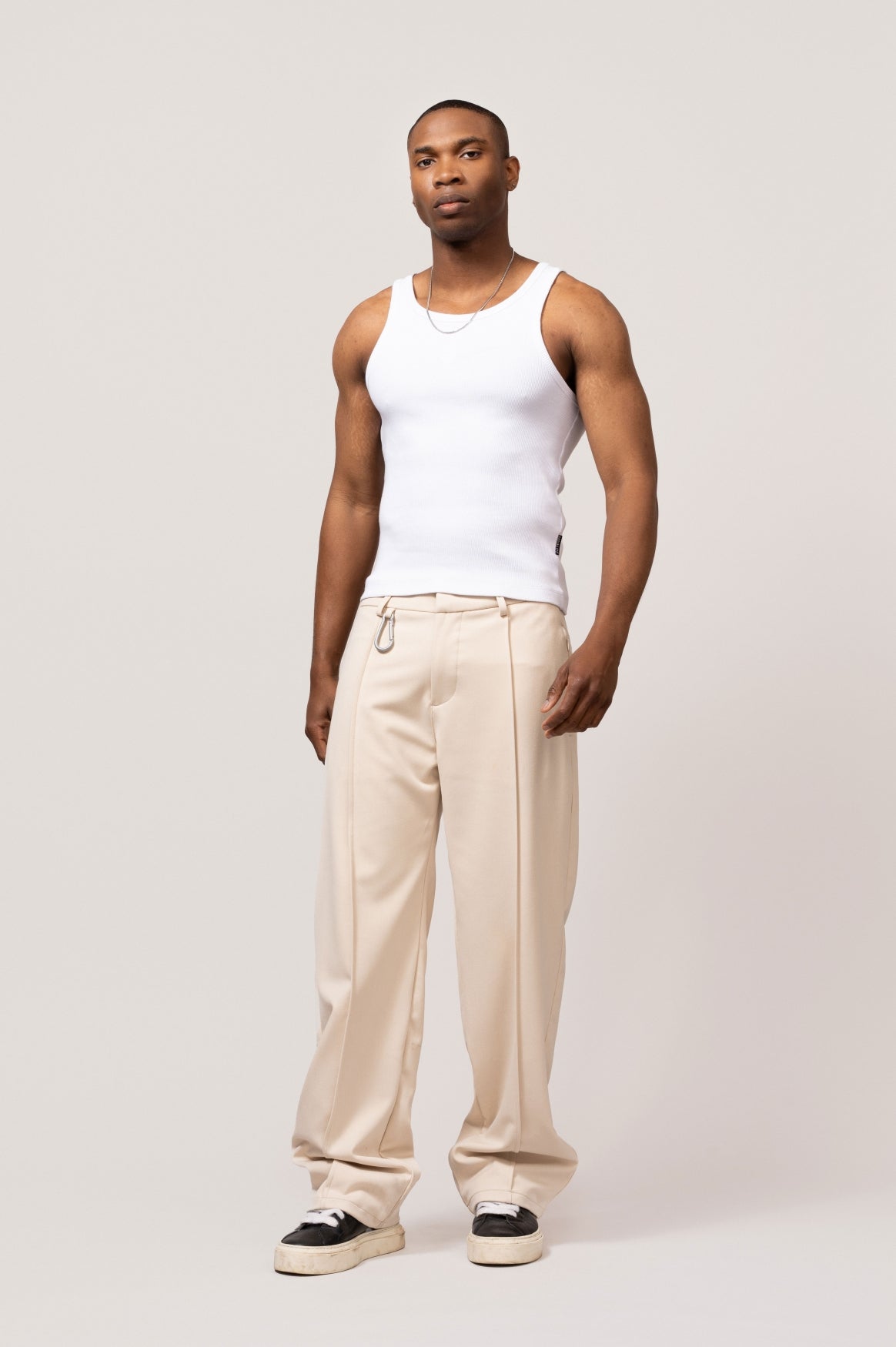 REGULAR TAILORED PANTS | OFF-WHITE