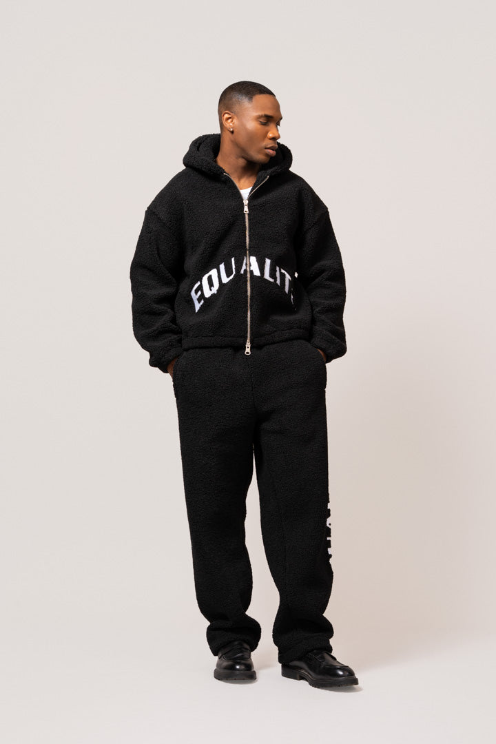 TEDDY FULL ZIP JACKET | BLACK