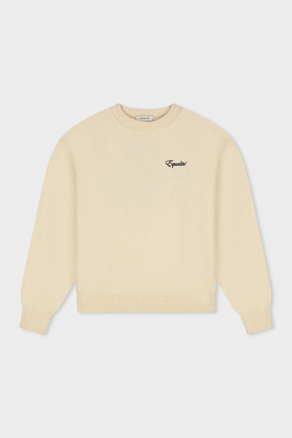 FLUFFY KNIT SWEATER | OFF-WHITE
