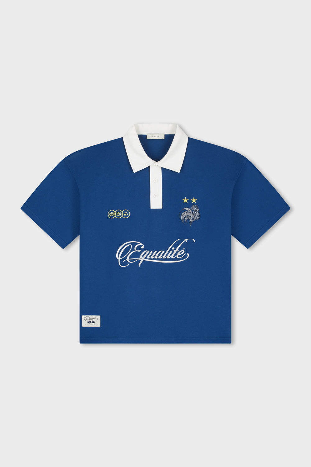 FRANCE OVERSIZED JERSEY POLO | NAVY & WHITE