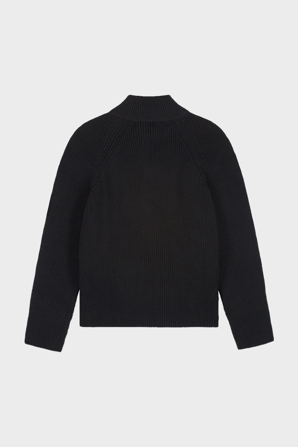 FUNNEL KNIT SWEATER | BLACK
