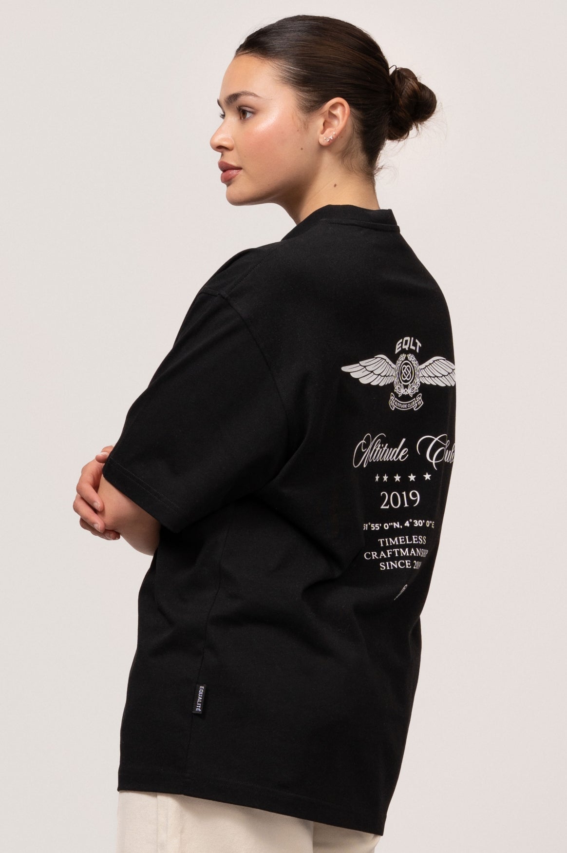 FLY OVERSIZED TEE | BLACK