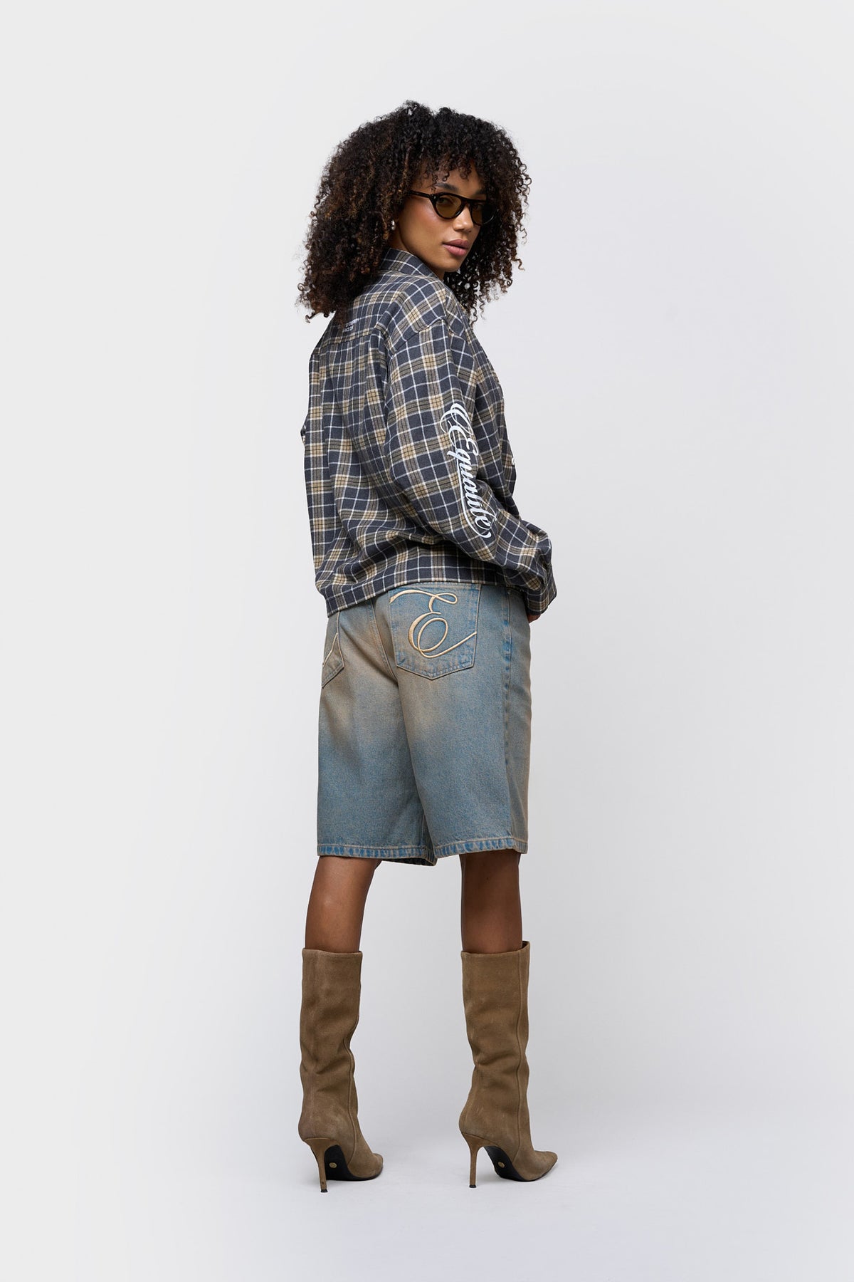 FLANNEL SHIRT | ARMY & TAUPE