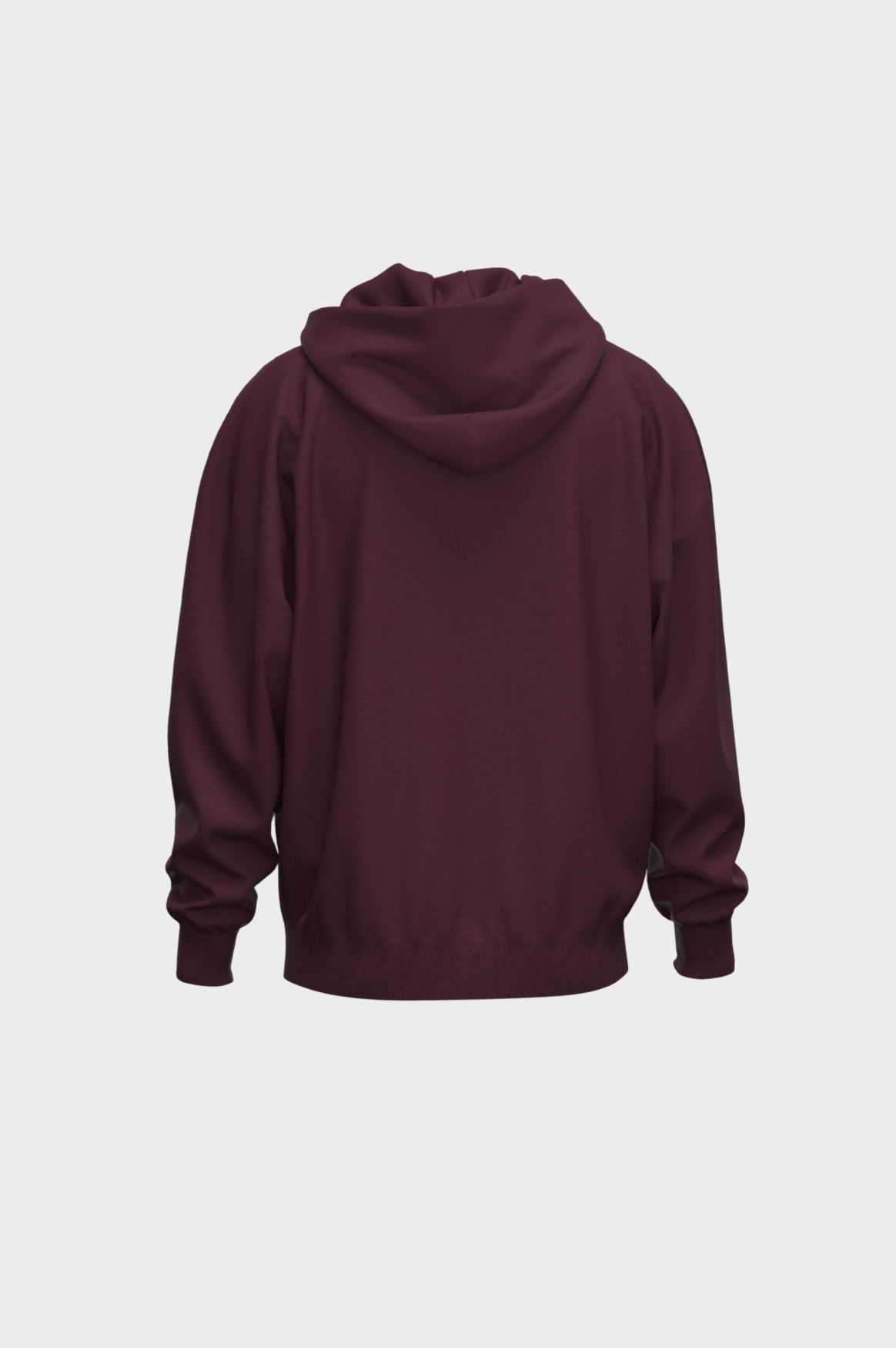 ISA FULL ZIP HOODIE | AUBERGINE