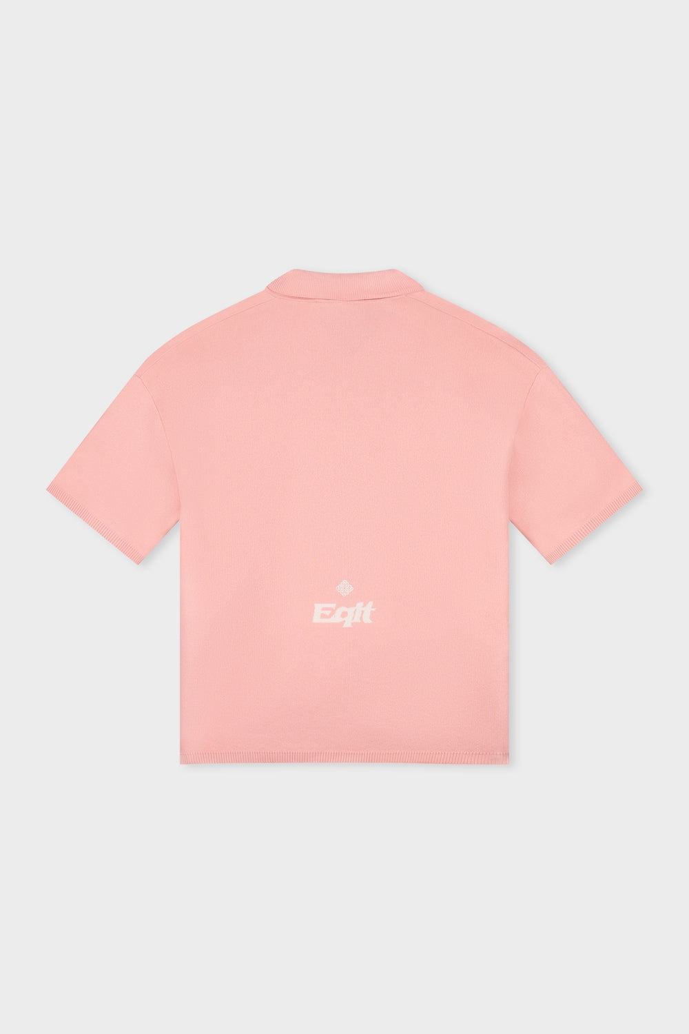 KNIT POLO TEE | PINK