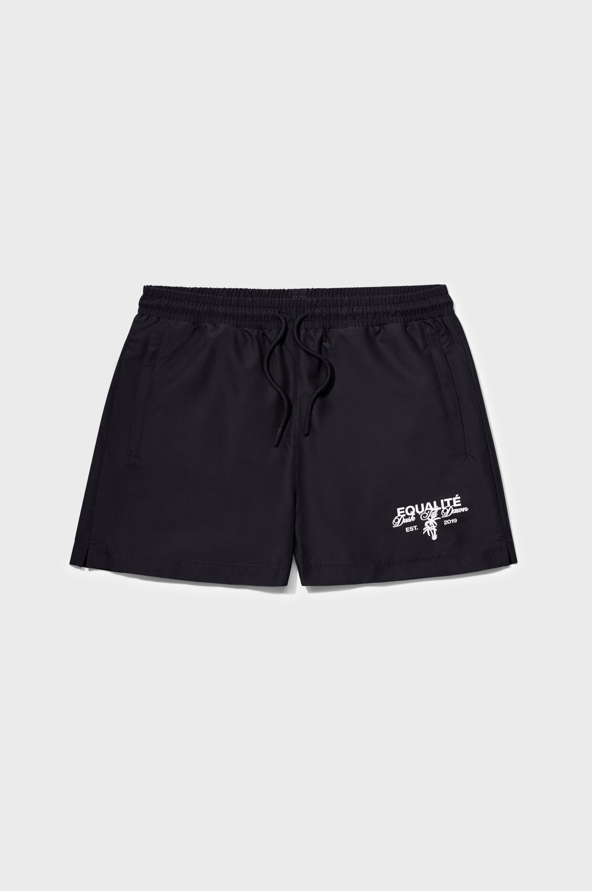 LEVANA SWIM SHORTS | BLACK & OFF-WHITE