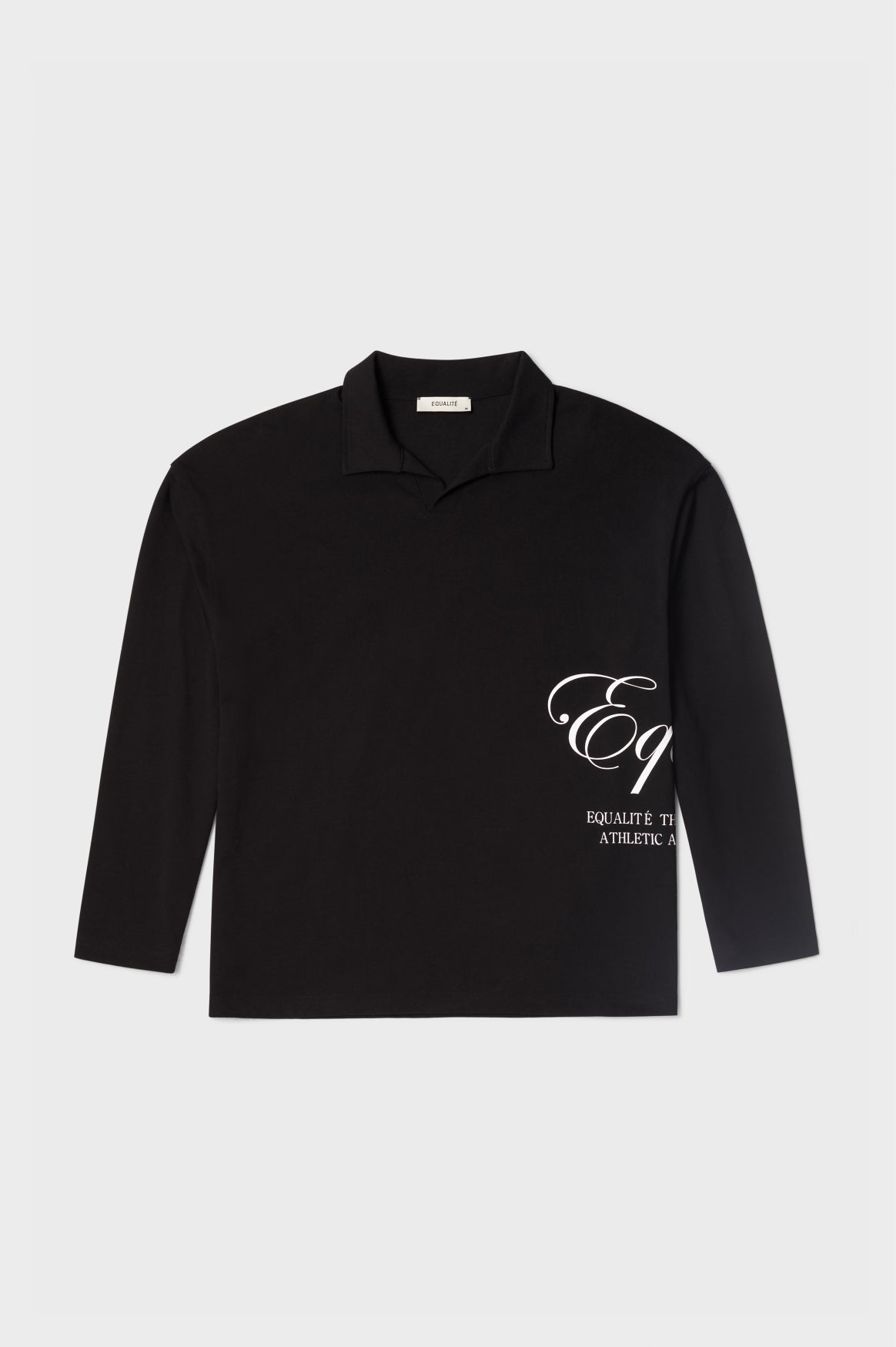 Teun Longsleeve Polo | Black