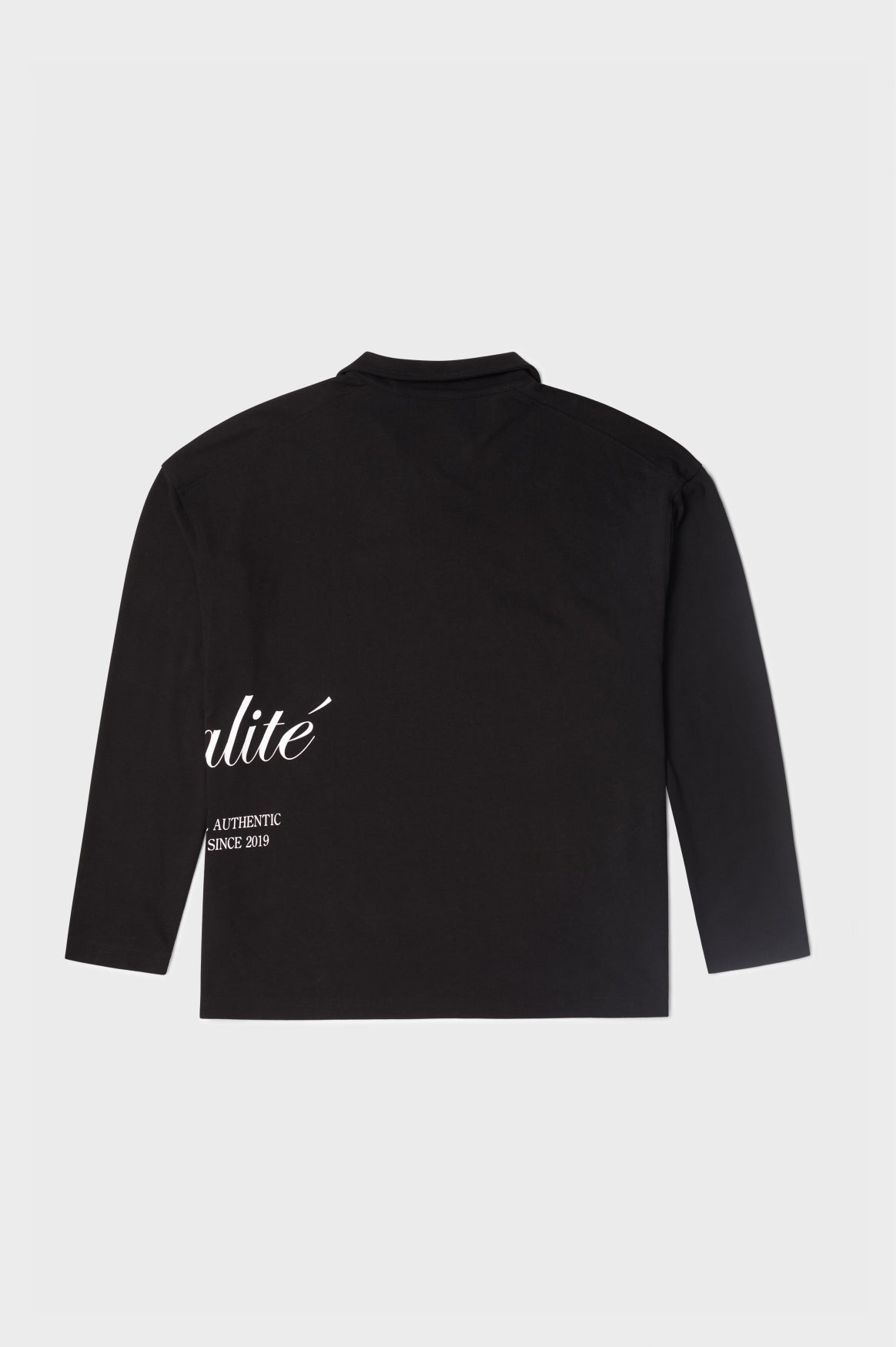Teun Longsleeve Polo | Black