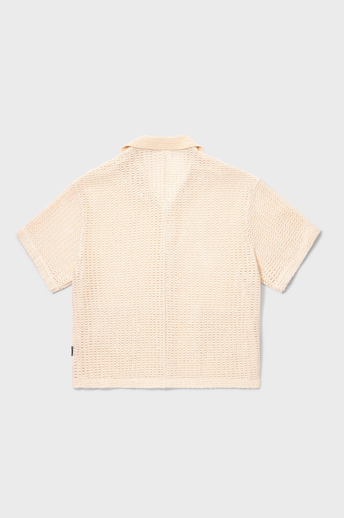 LYRA KNITTED CROCHED SHIRT | OFF-WHITE