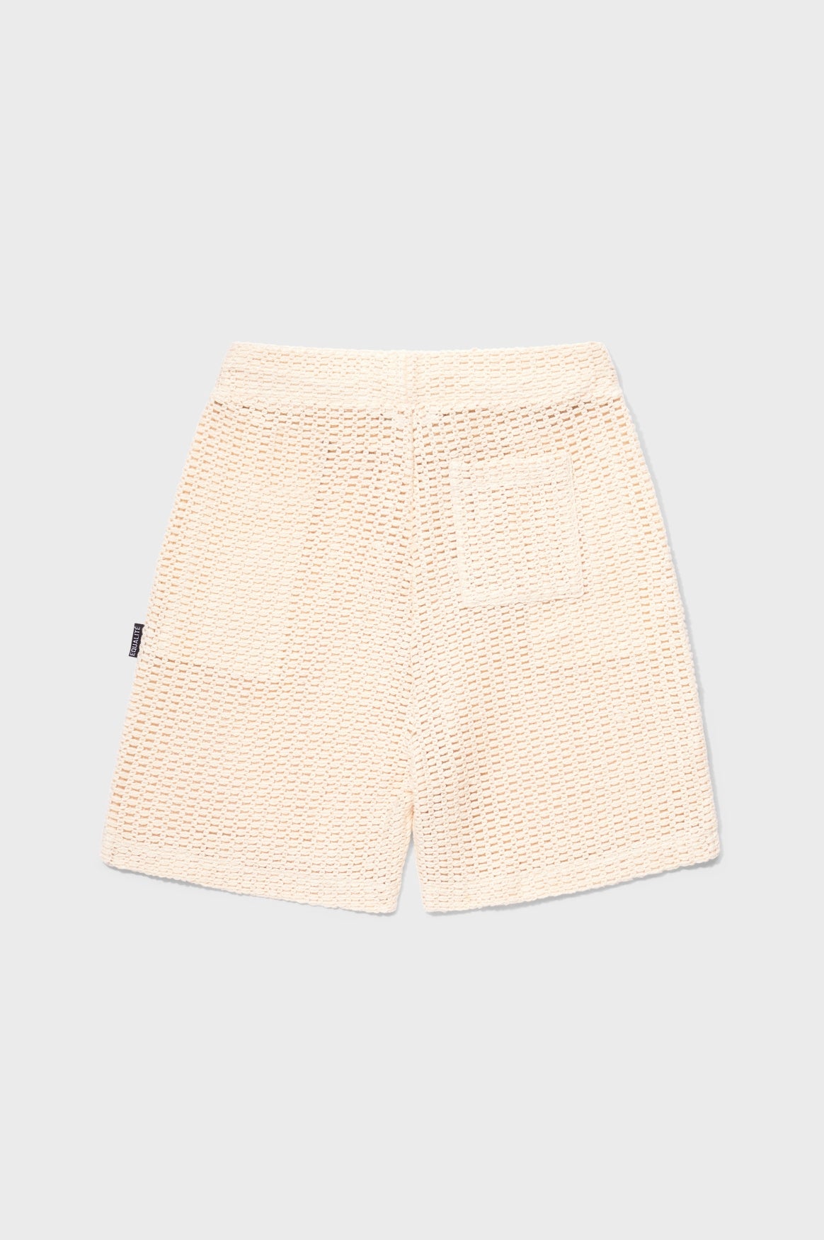 LYRA KNITTED CROCHED SHORTS | OFF-WHITE