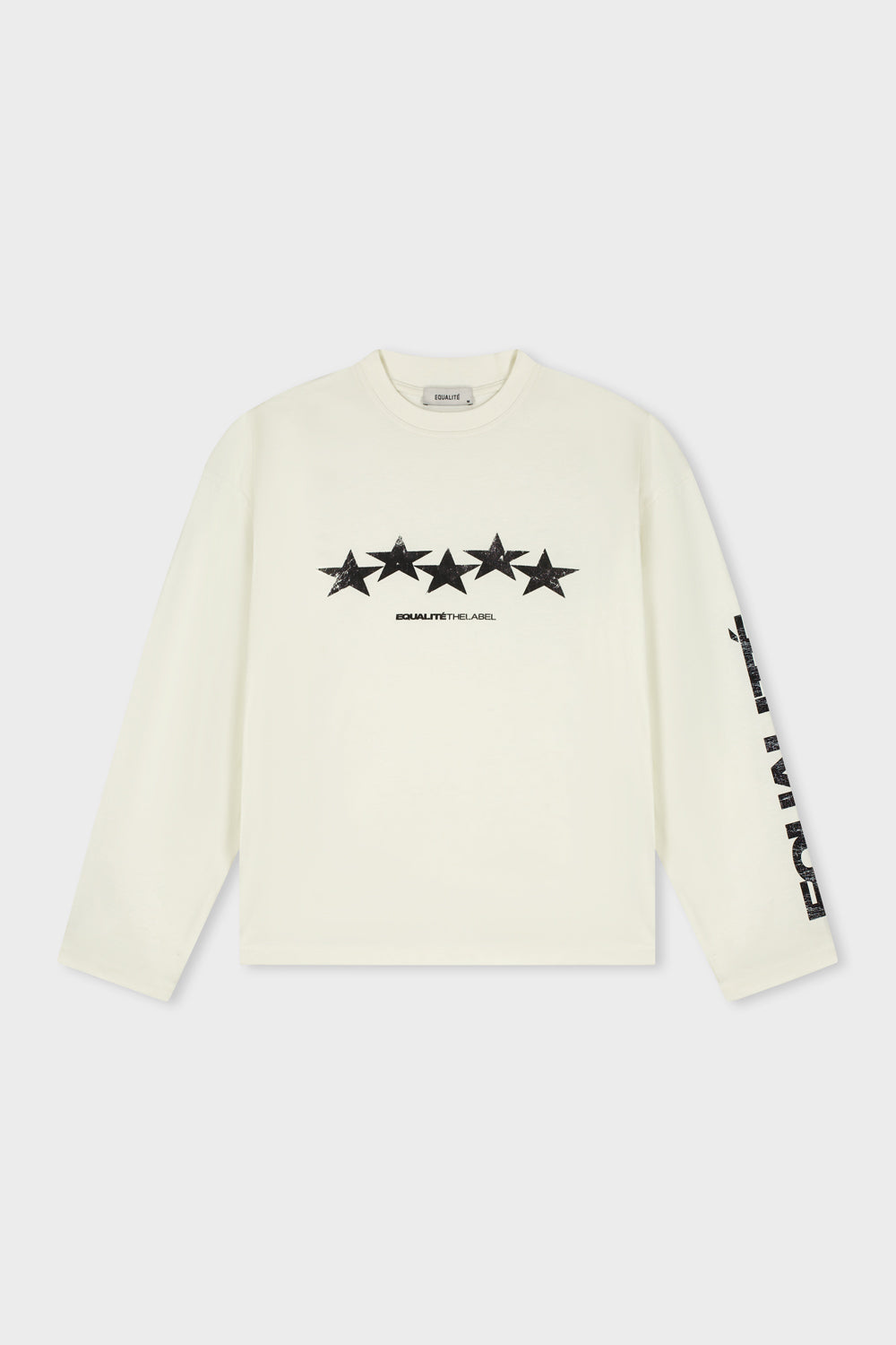 NERO OVERSIZED LONGSLEEVE TEE | OFF-WHITE & BLACK