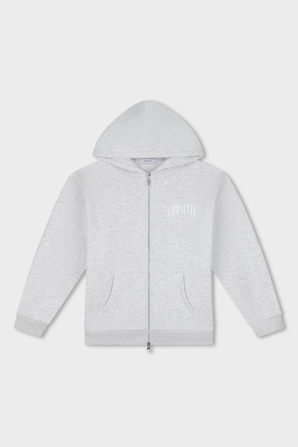 OLIVER FULL ZIP HOODIE | MELANGE GREY