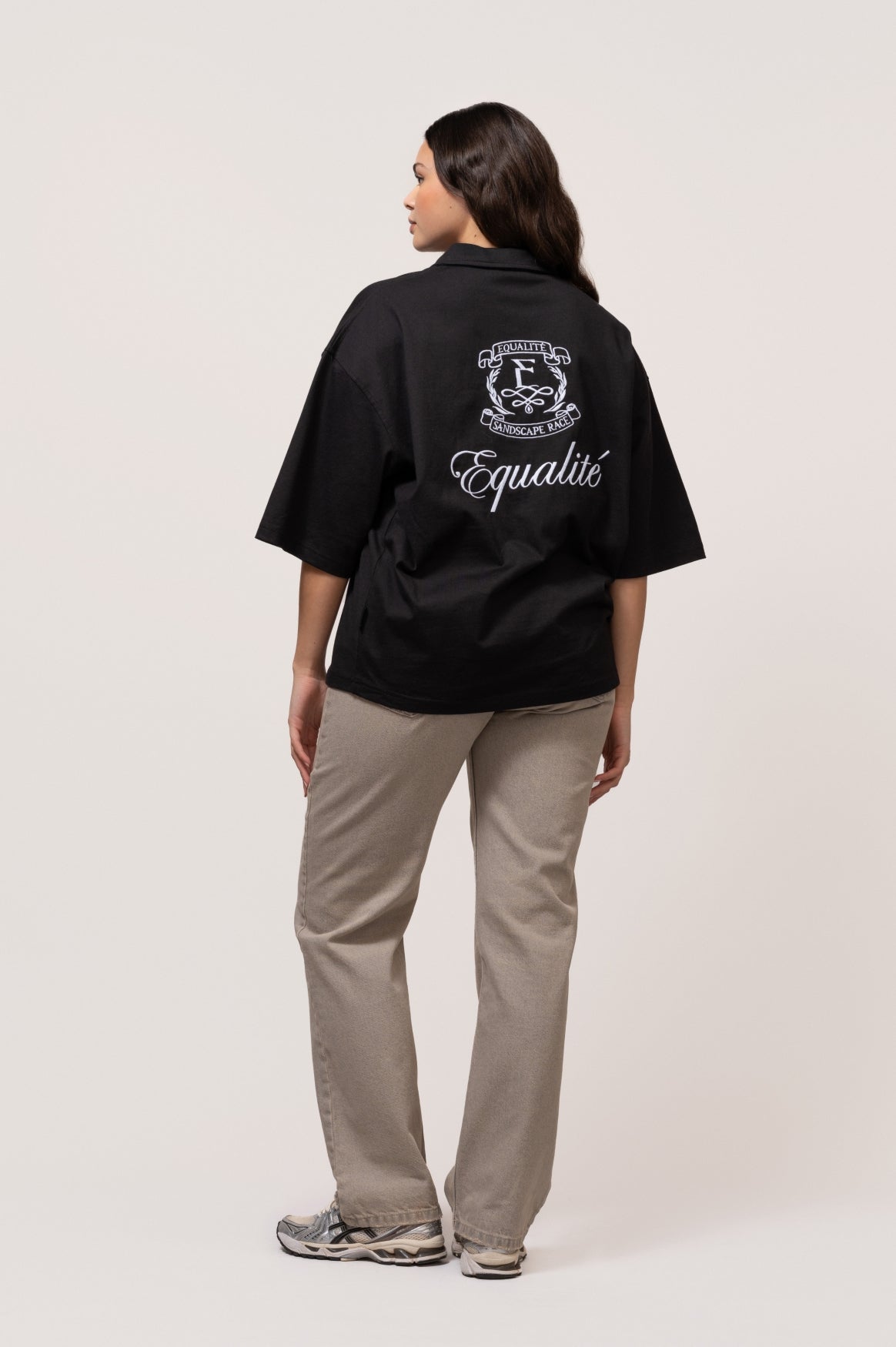 Oasis oversized polo | Black