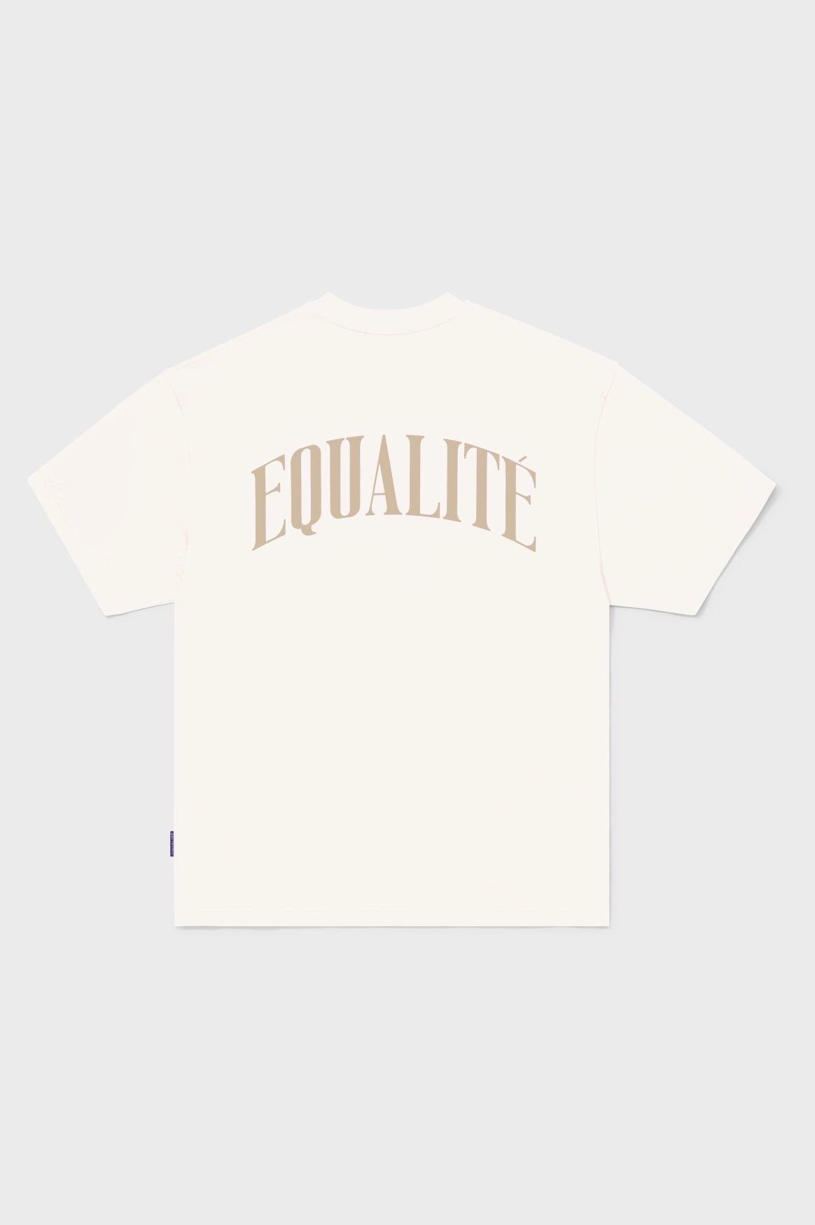 OLIVER OVERSIZED TEE | OFF-WHITE & TAUPE