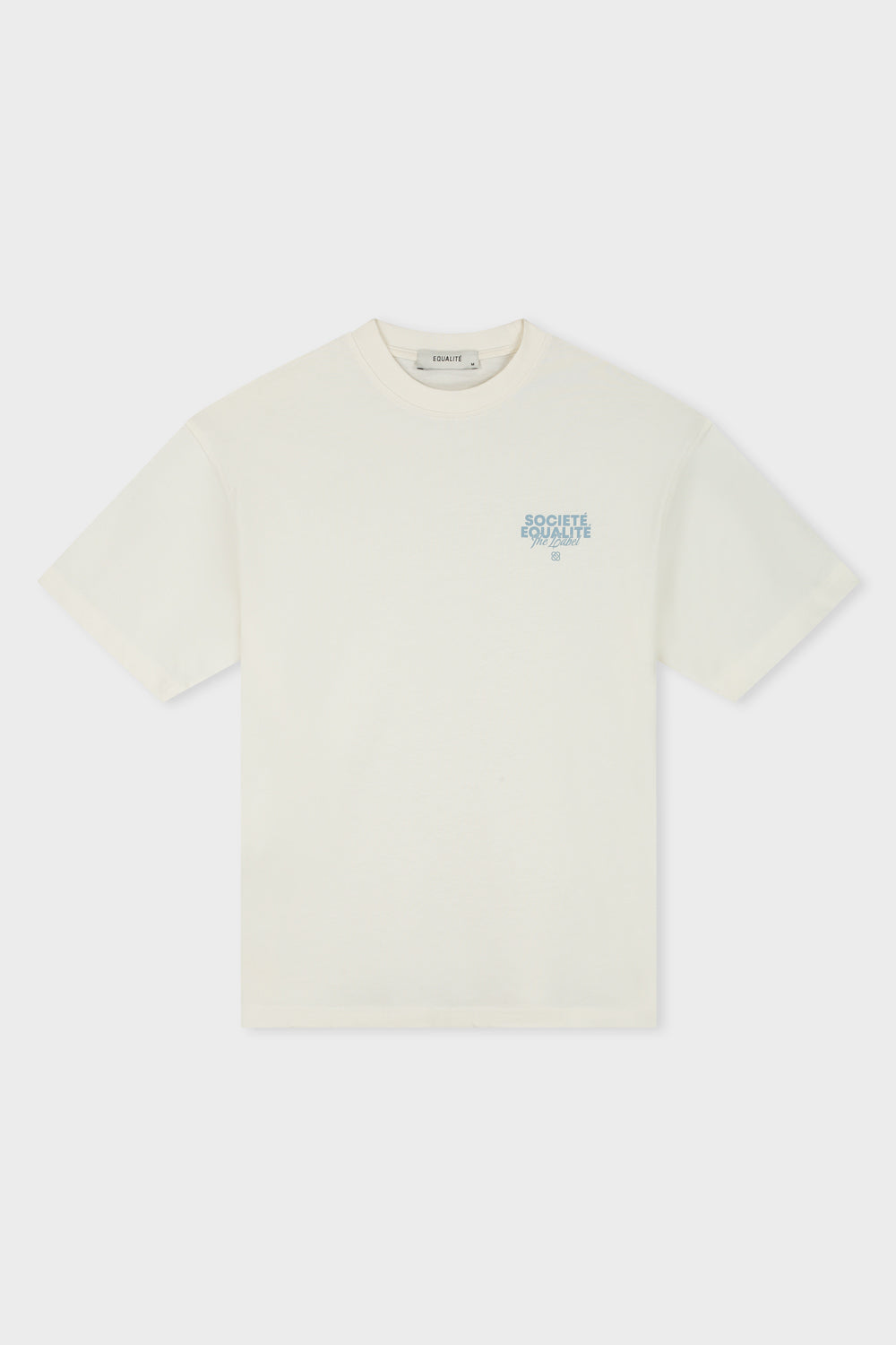 SOCIETÉ 2.0 OVERSIZED TEE | OFF-WHITE & LIGHT BLUE
