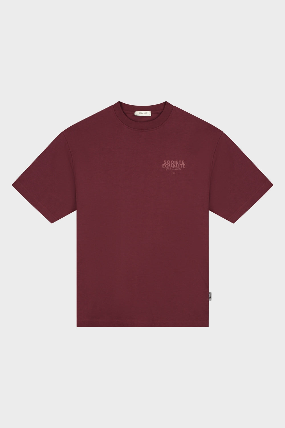 SOCIETÉ 2.0 OVERSIZED TEE | BURGUNDY & BURGUNDY