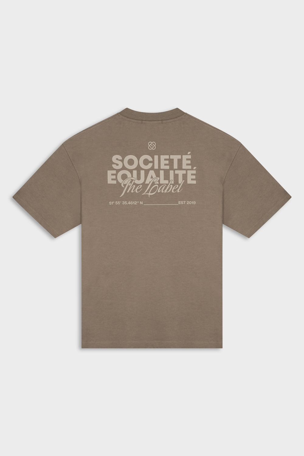 SOCIETÉ 2.0 OVERSIZED TEE | TAUPE & TAUPE