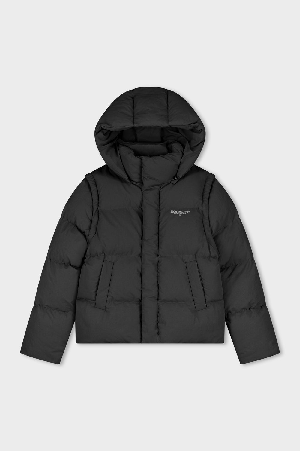 SOCIETÉ 2 in 1 PUFFER JACKET | BLACK
