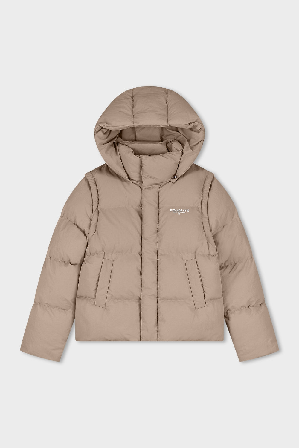 SOCIETÉ 2 IN 1 PUFFER JACKET | TAUPE