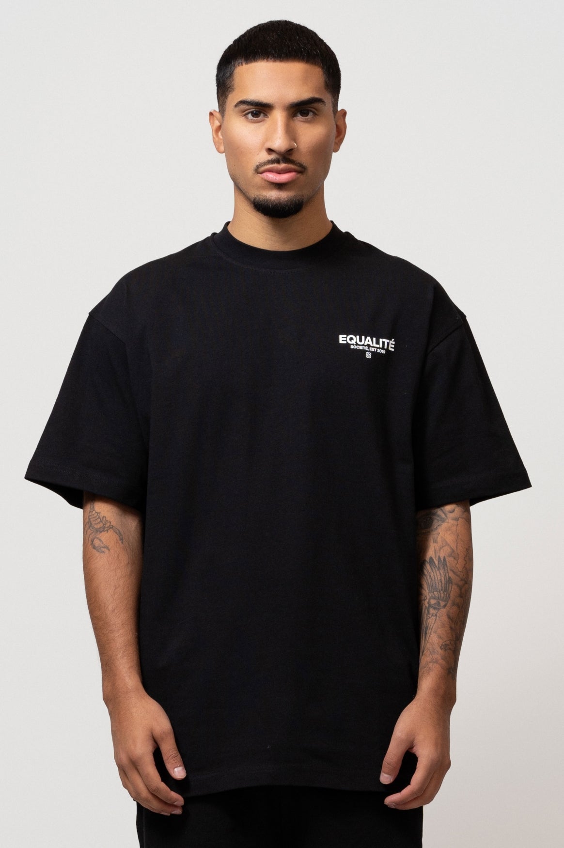 SOCIETÉ OVERSIZED TEE | BLACK & WHITE