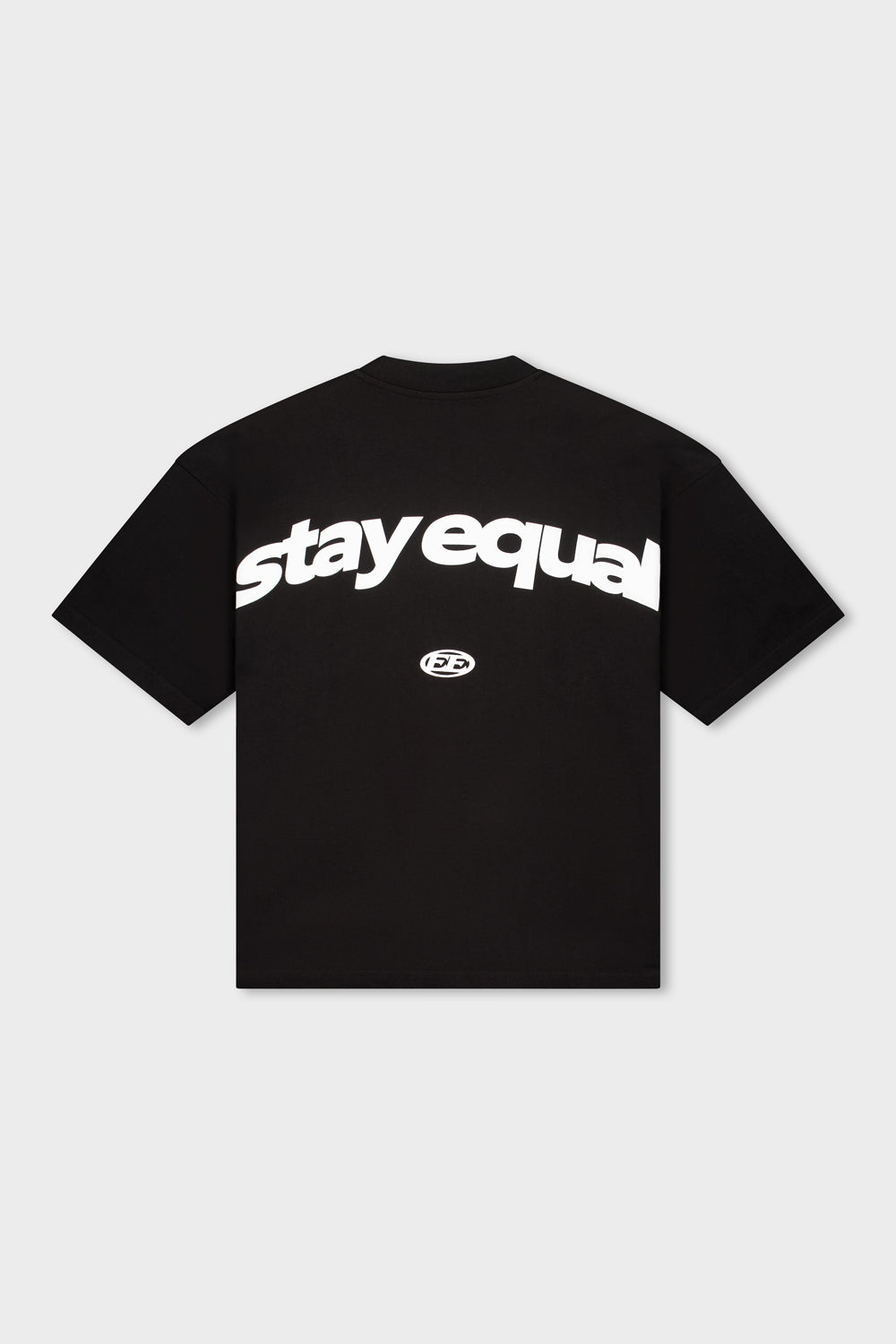 STAY EQUAL BOXY TEE | BLACK