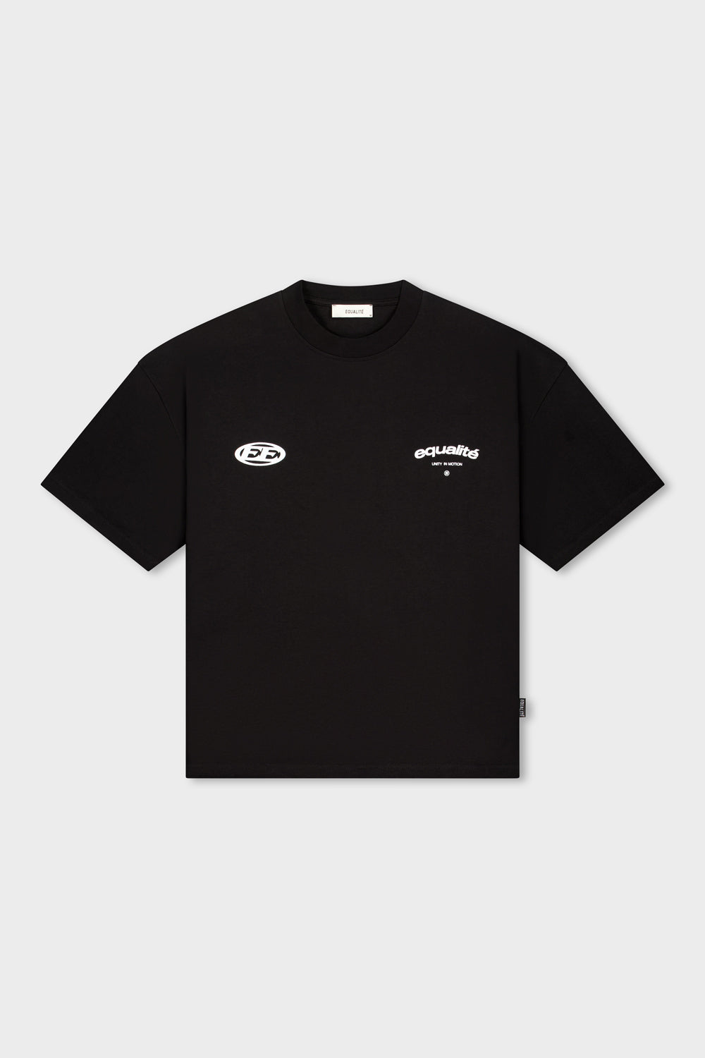 STAY EQUAL BOXY TEE | BLACK