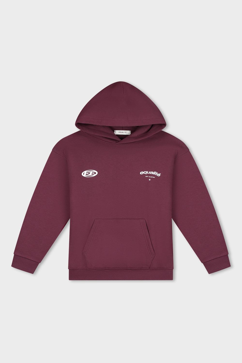 STAY EQUAL OVERSIZED HOODIE | BURGUNDY
