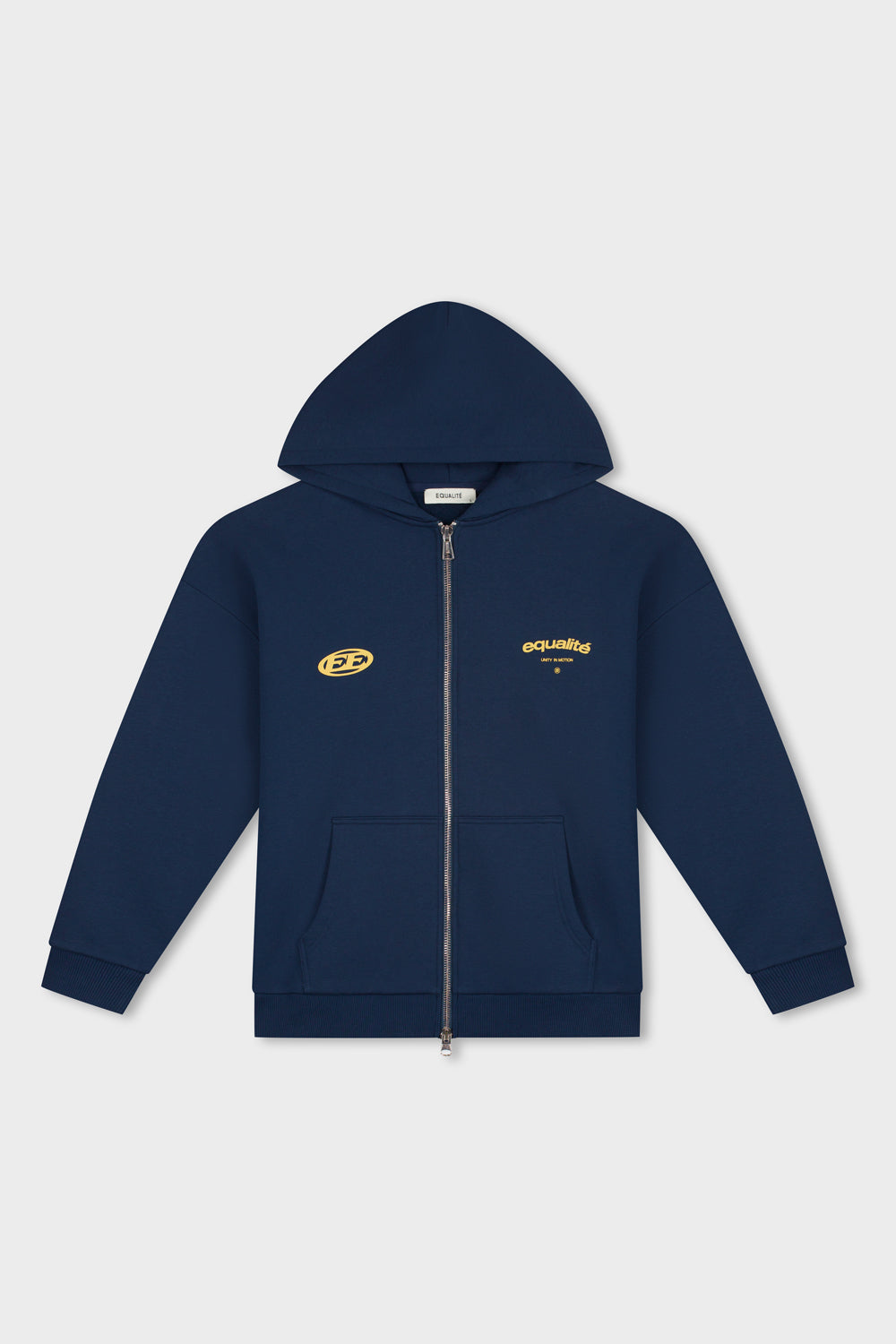 STAY EQUAL OVERSIZED FULL ZIP HOODIE | NAVY