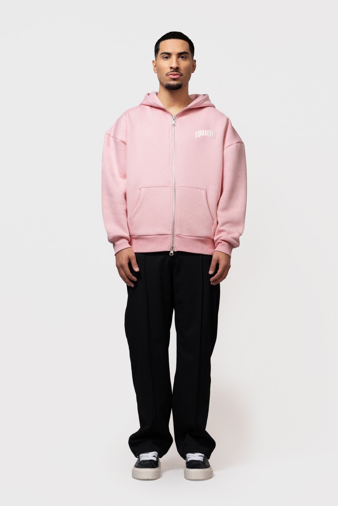 OLIVER FULL ZIP HOODIE | PINK