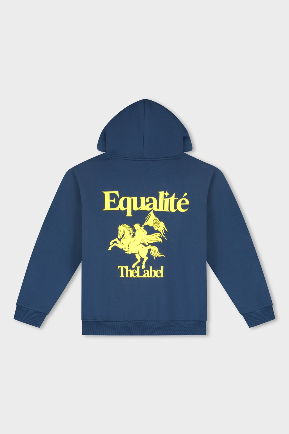 VERITY OVERSIZED HOODIE | NAVY & YELLOW