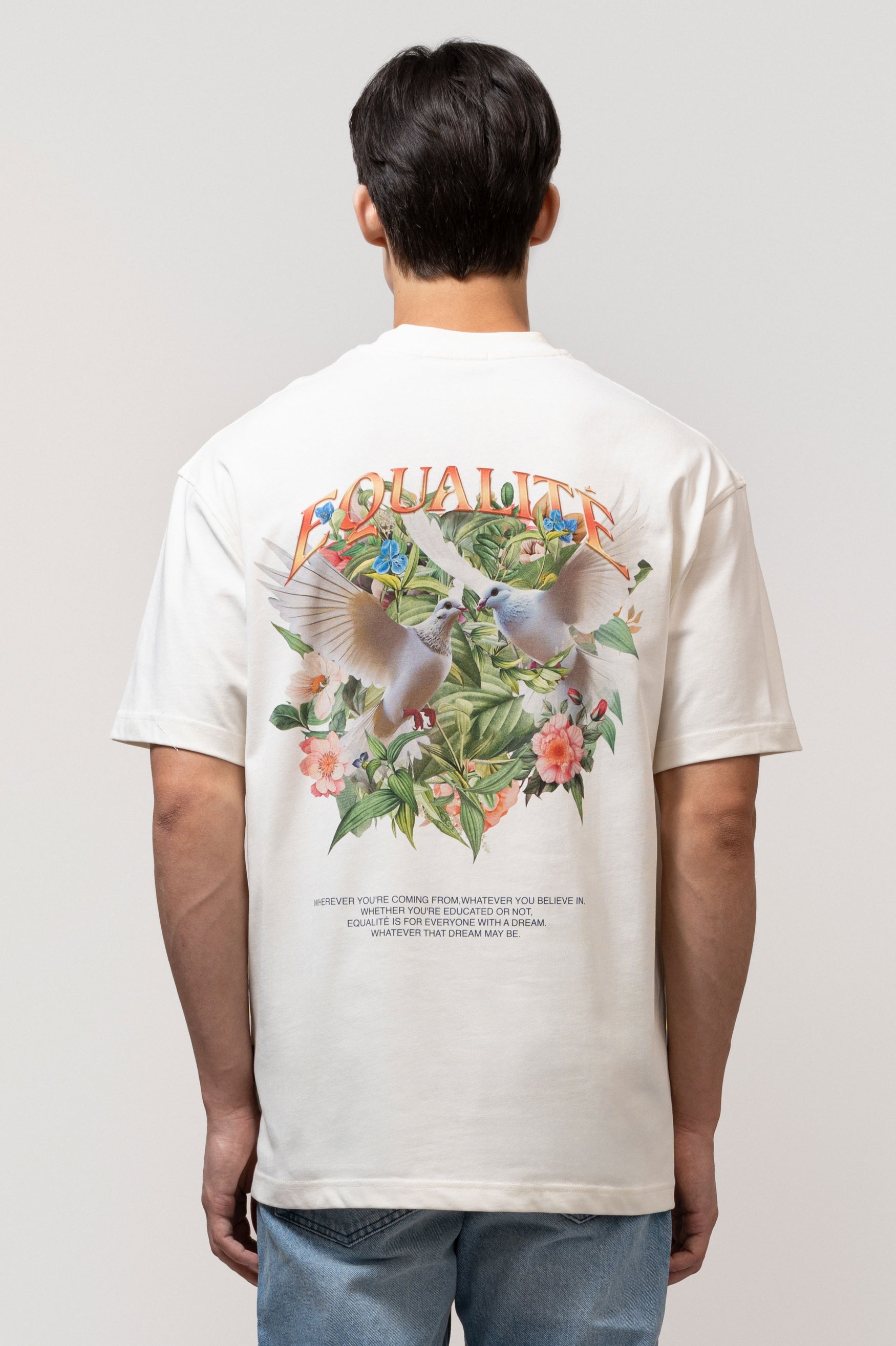 BIRD OVERSIZED TEE | OFF-WHITE