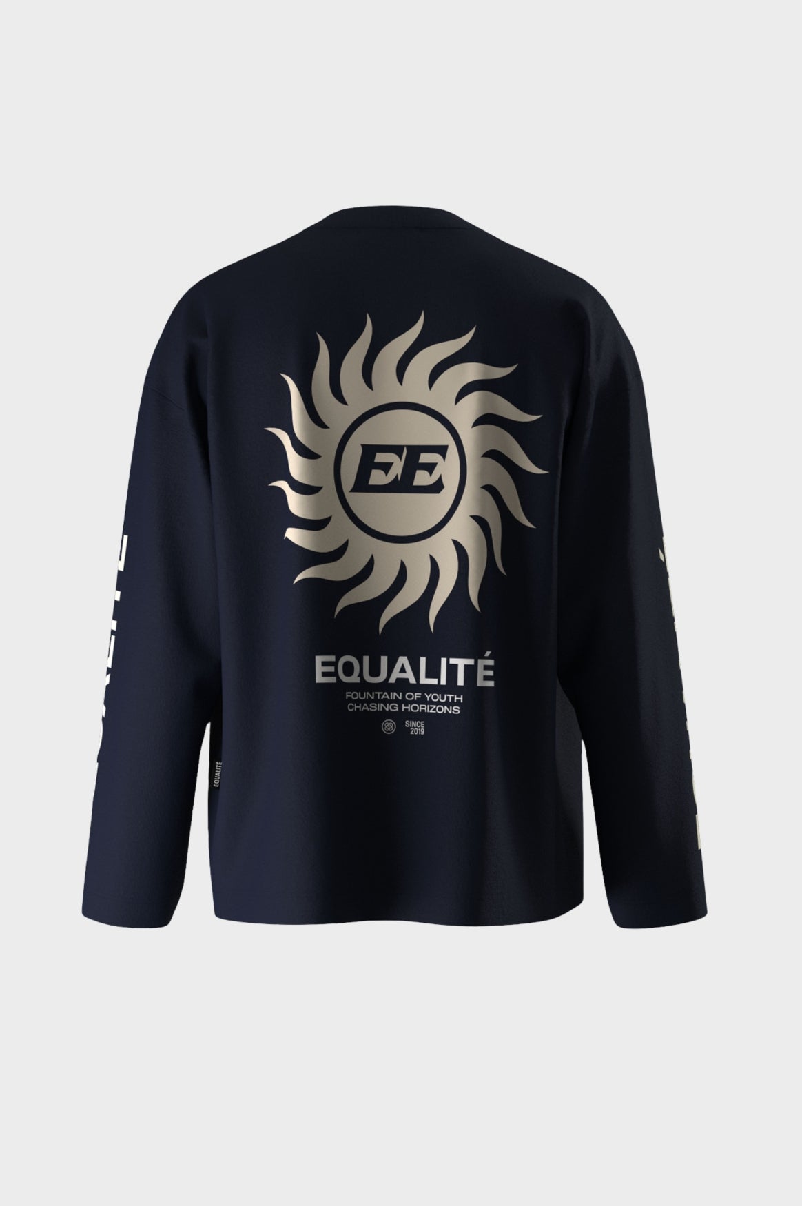 SUNNY LONGSLEEVE TEE | NAVY & BUTTER YELLOW
