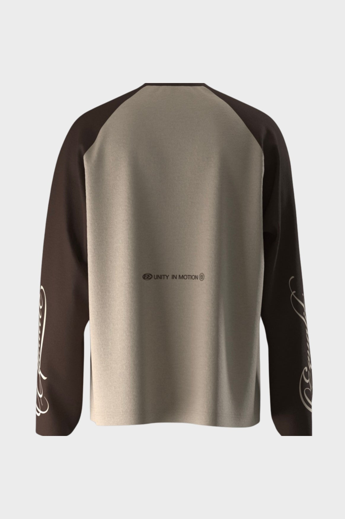JETT RAGLAN LONGSLEEVE TEE | BROWN & OFF-WHITE