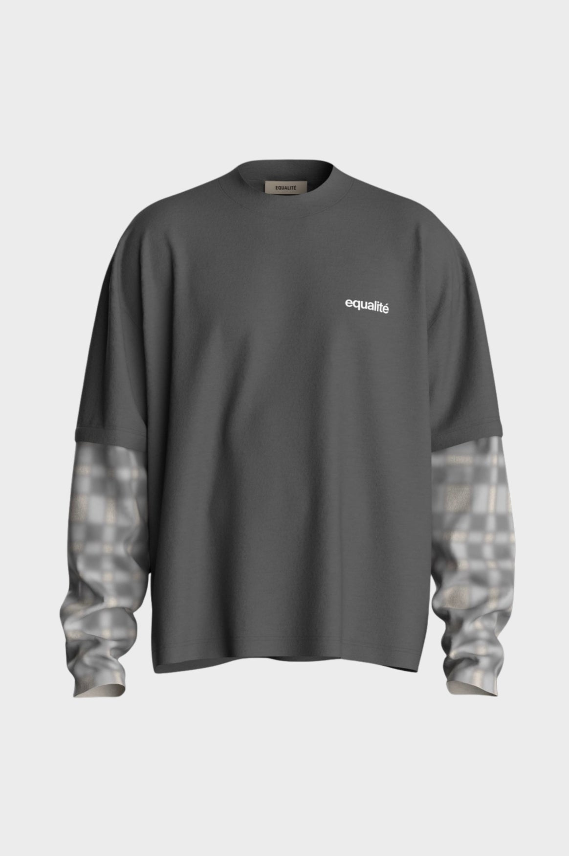 BENNI DOUBLE LAYER LONGSLEEVE TEE | WASHED GREY