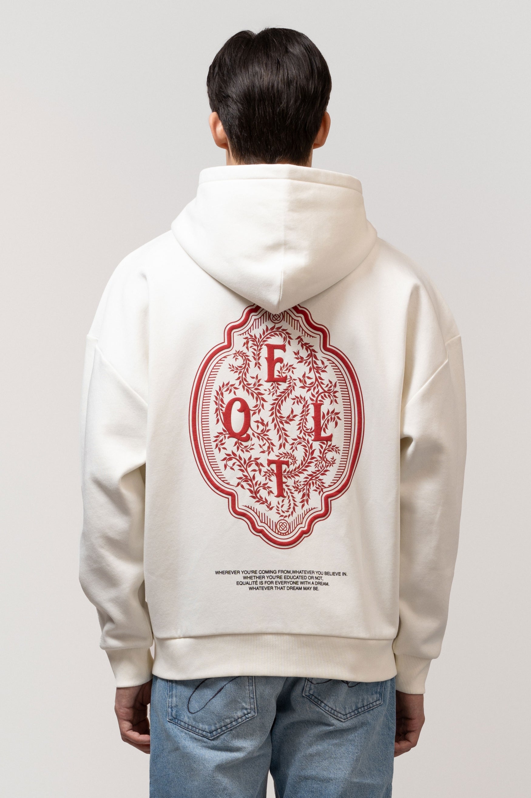 PAINTING EQLT OVERSIZED FULL ZIP HOODIE | OFF-WHITE