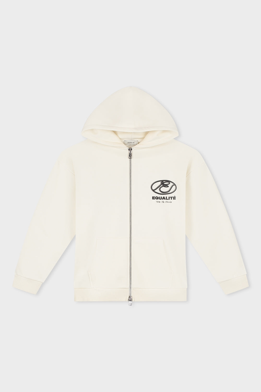 Arid Oversized Full Zip Hoodie | Off-white